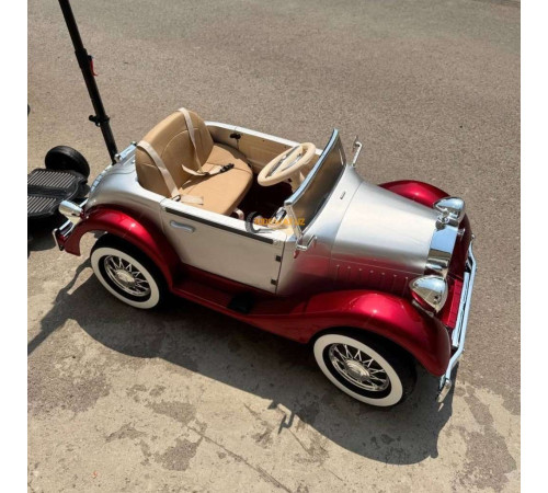 Детский электромобиль Futai Retro car с подножкой для родителя (Mama stand)