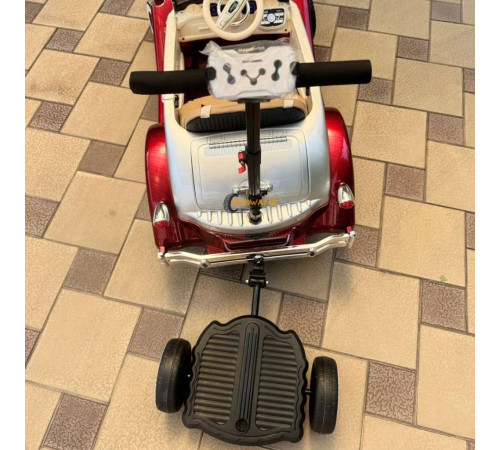 Детский электромобиль Futai Retro car с подножкой для родителя (Mama stand)