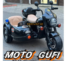 Детский электромотоцикл Gufi с люлькой